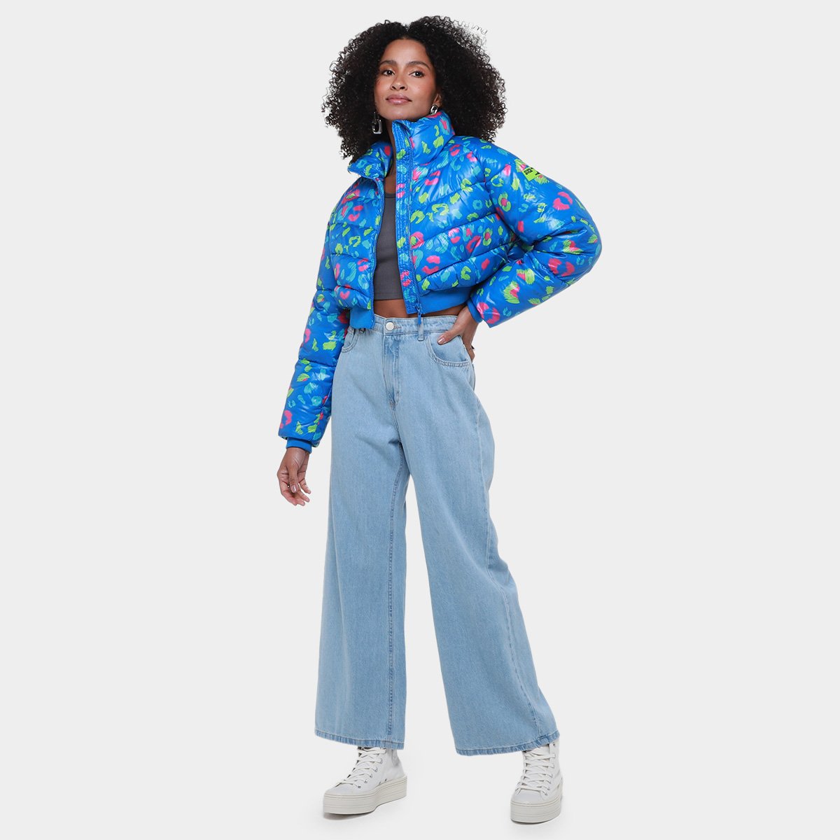 Jaqueta Colcci Puffer Estampada Feminina - 3