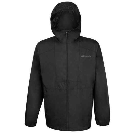 Jaqueta Columbia Masculina Flashback WindBreaker Preto Netshoes