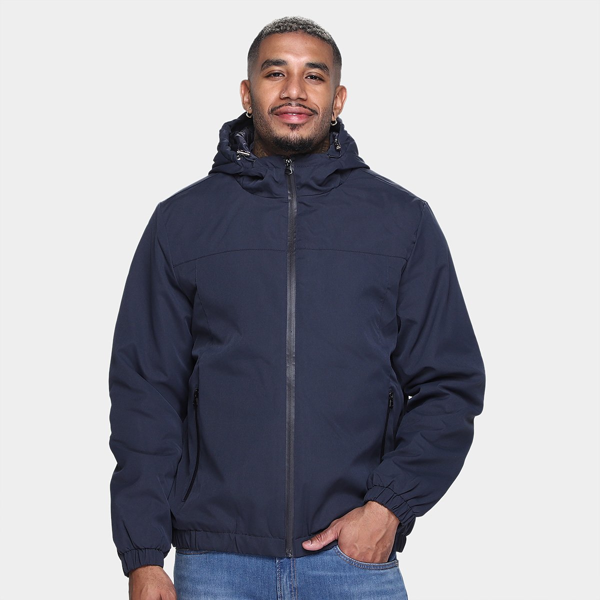 Jaqueta Com Capuz Broken Rules Sarja Masculina