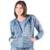 Jaqueta Com Capuz Catwalk Feminina - Azul