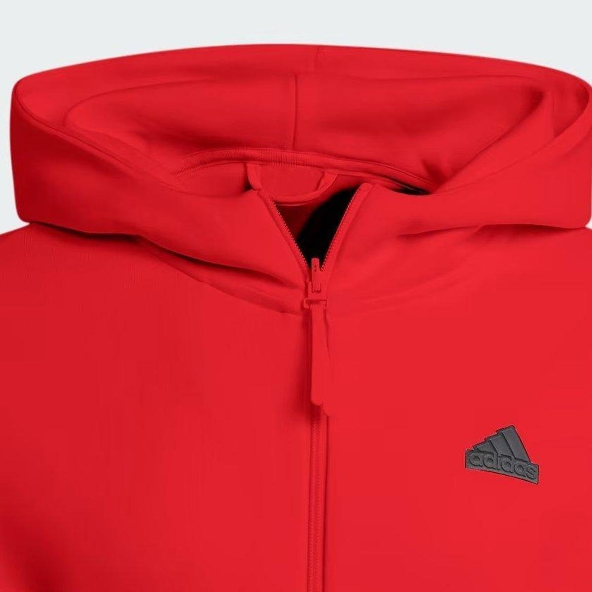 Jaqueta com Capuz Zíper Z.N.E. Premium - Adidas IN5088 - Vermelho