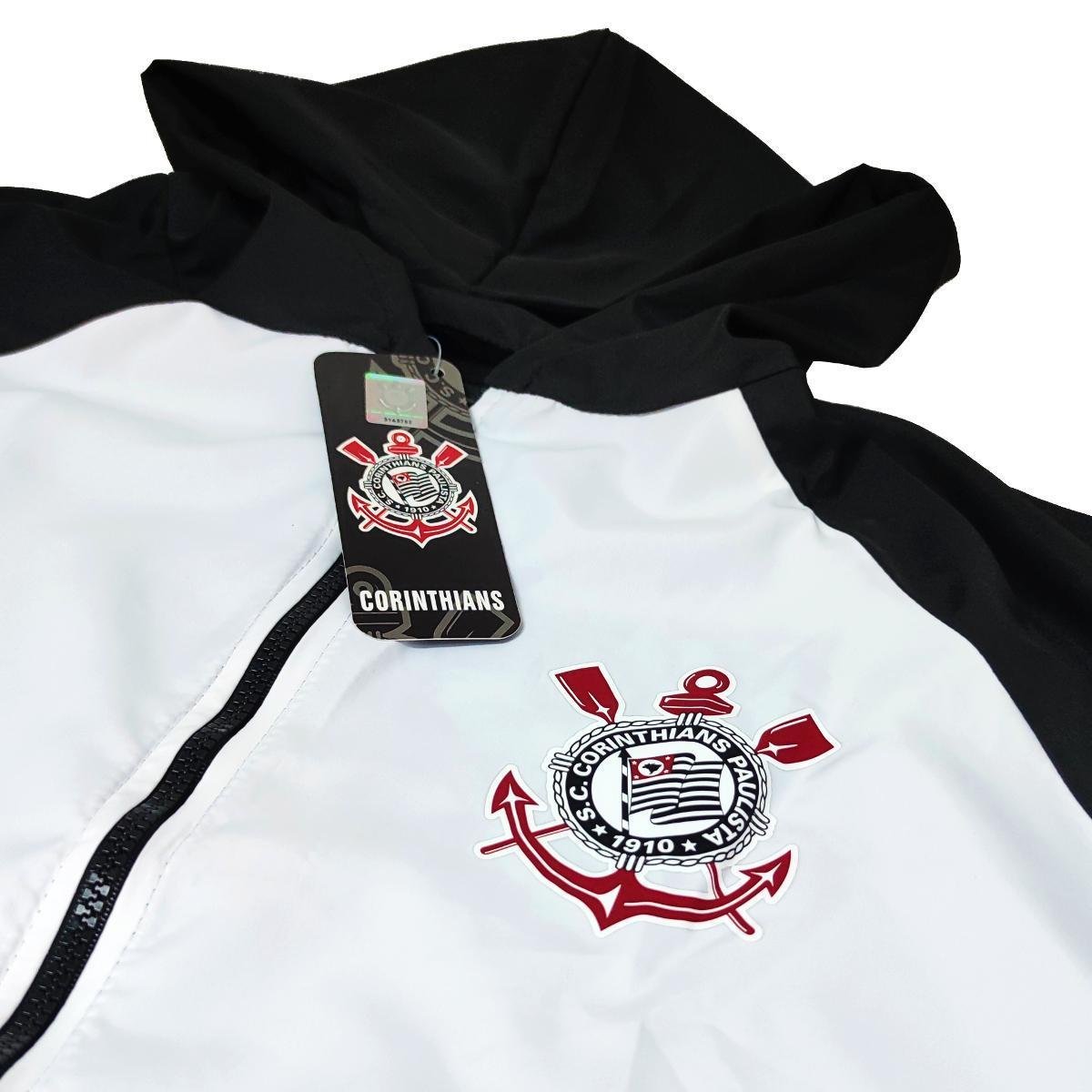 Blusa Corta Corta Vento Corinthians Branco Corta Vento Nike