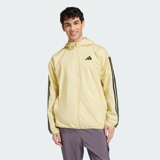 Jaqueta Corta Vento Adidas 3 Listras Masculina