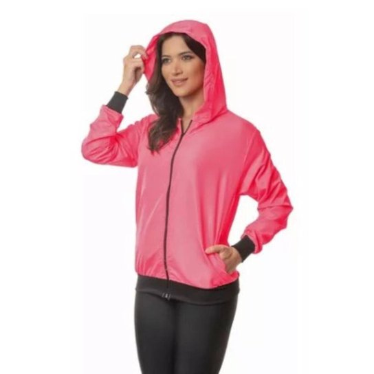 Jaqueta Corta Vento Blusa De Frio Leve Casaco Academia Agasalho Com Capuz - Rosa Menor preço em Jaqueta Corta Vento Blusa De Frio Leve Casaco Academia Agasalho Com Capuz - Rosa