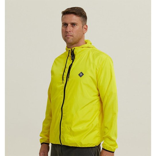 Jaqueta Corta Vento Ciclismo Masculino Light WSS Diamond - Amarelo Menor preço em Jaqueta Corta Vento Ciclismo Masculino Light WSS Diamond - Amarelo