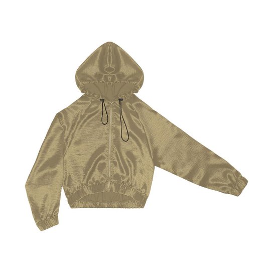 Jaqueta Corta Vento com capuz Rovitex Teen Amarelo Amarelo