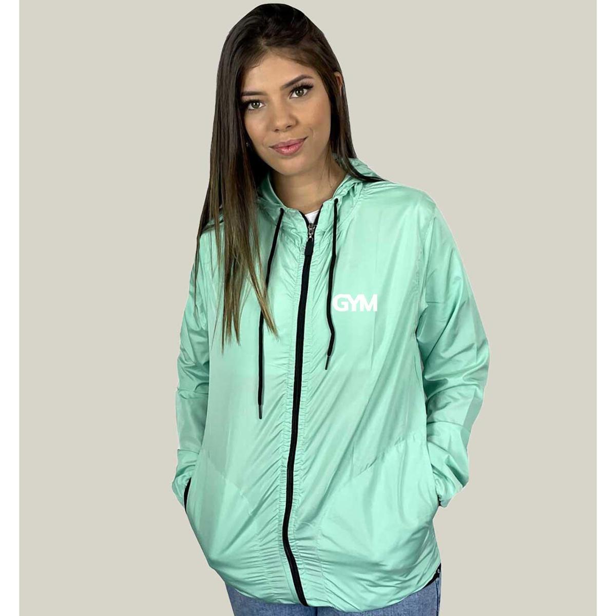 Jaqueta Corta Vento Feminino Academia WSS Gym Minimalist - Verde | Netshoes