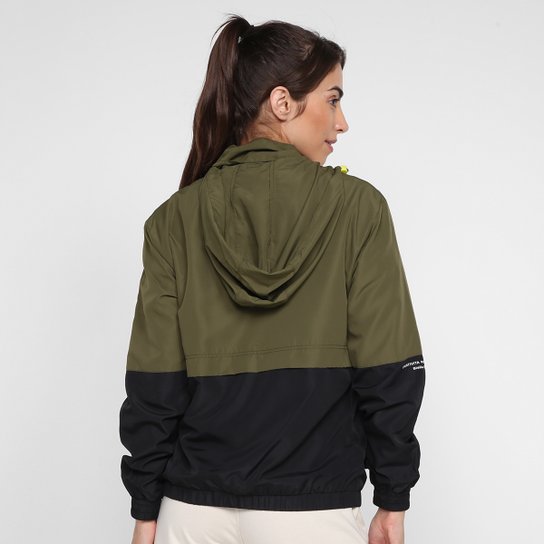 Jaqueta Corta Vento Fila Block Colors Feminina