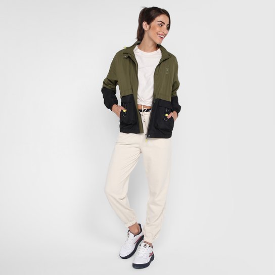 Jaqueta Corta Vento Fila Block Colors Feminina