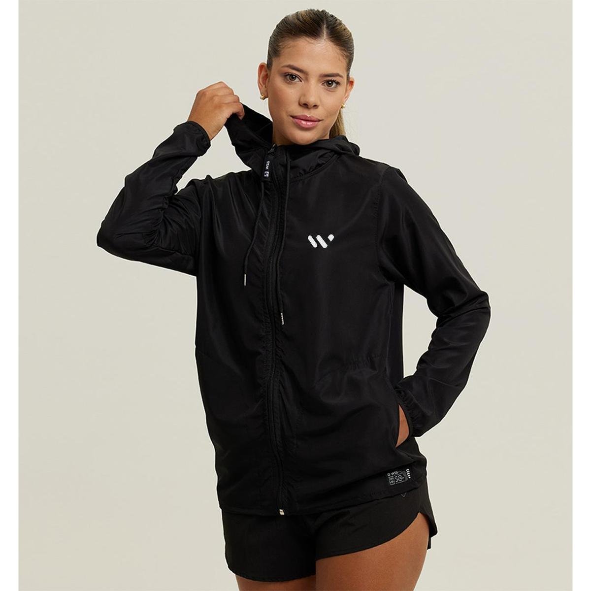Jaqueta Corta Vento Impermeável Feminino WSS Brasil Web Party Menor preço em Jaqueta Corta Vento Impermeável Feminino WSS Brasil Web Party