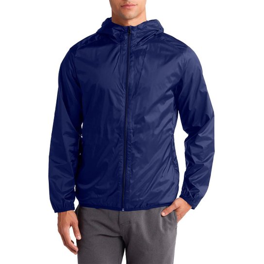 Jaqueta Corta Vento Impermeável Masculino Leve e Confortável Estilo Casual Liso