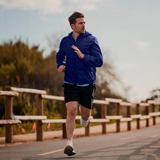 Jaqueta Corta Vento Impermeável Masculino Leve e Confortável Estilo Casual Liso