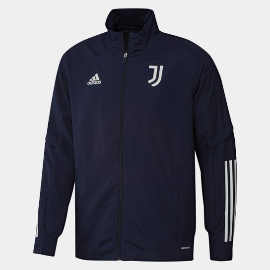 Jaqueta Corta-Vento Juventus Treino 20/21 Adidas Masculina - Marinho+Cinza Menor preço em Jaqueta Corta-Vento Juventus Treino 20/21 Adidas Masculina - Marinho+Cinza