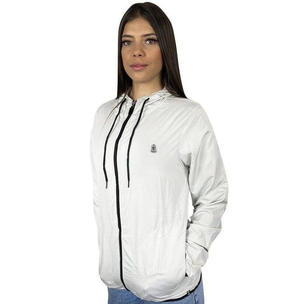 Jaqueta Corta Vento Light Feminino Off White WSS Lovely