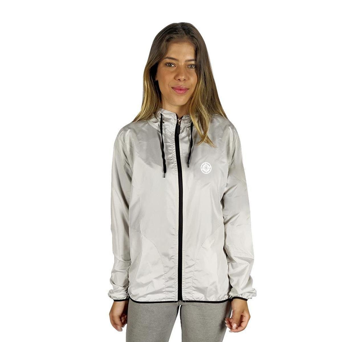 Jaqueta Corta Vento Light Feminino WSS Retro - Off White Menor preço em Jaqueta Corta Vento Light Feminino WSS Retro - Off White