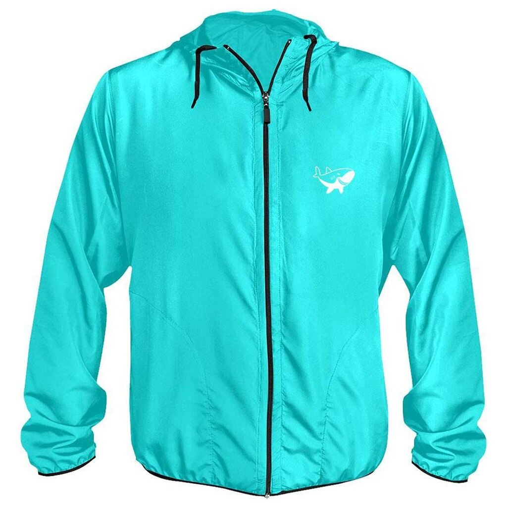 Jaqueta Corta Vento Light Masculino Azul Claro WSS Shark