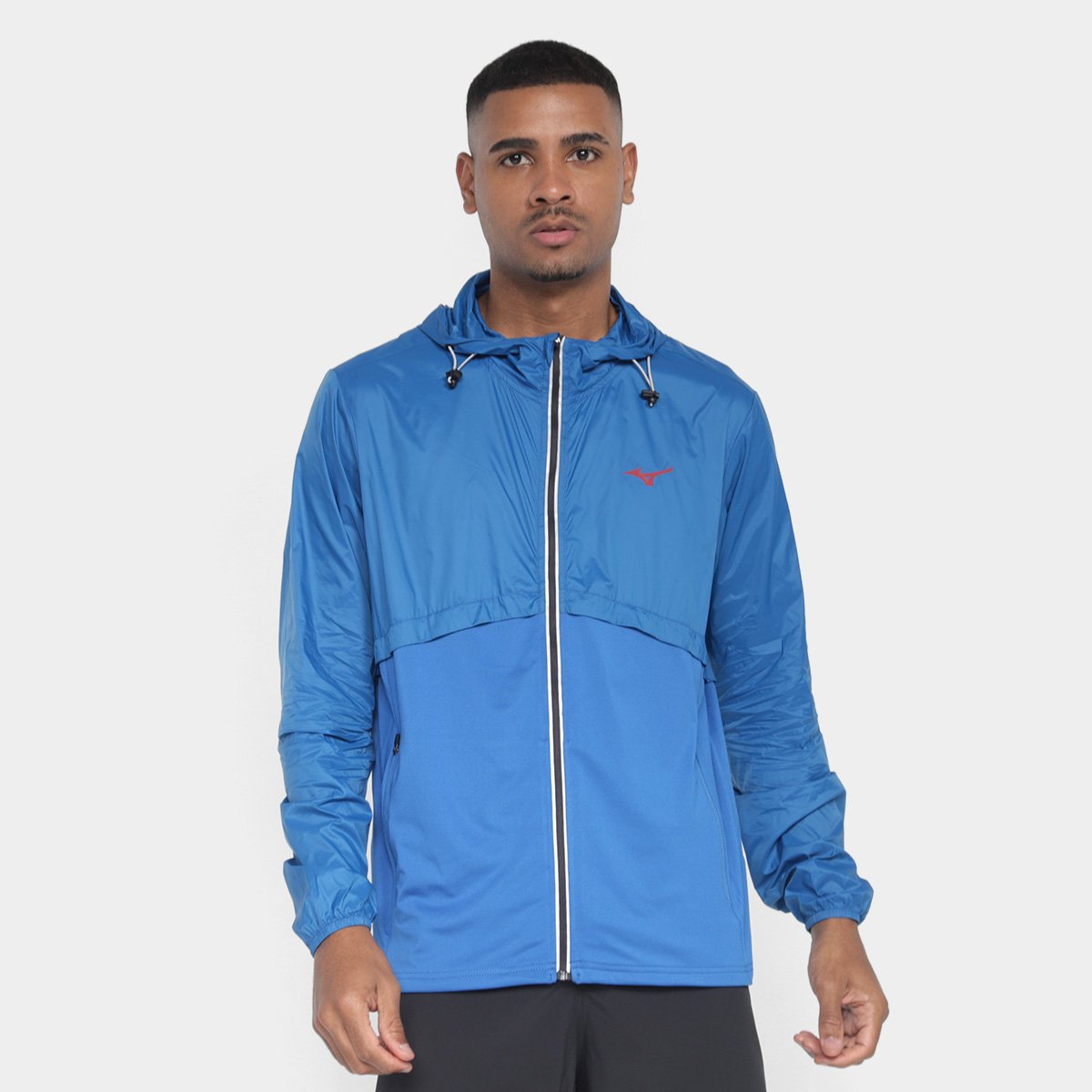 Jaqueta Corta Vento Mizuno High com Capuz Masculina Menor preço em Jaqueta Corta Vento Mizuno High com Capuz Masculina