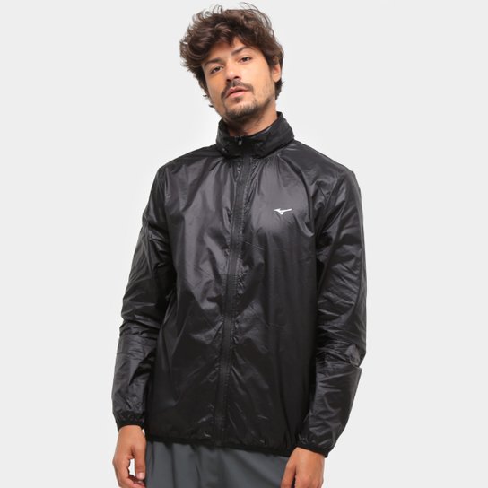 Jaqueta Corta Vento Mizuno Run Fast Masculina - Preto Menor preço em Jaqueta Corta Vento Mizuno Run Fast Masculina - Preto