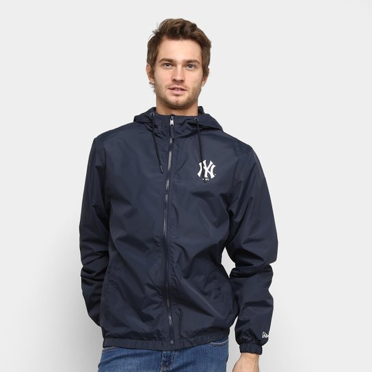 Jaqueta Corta-Vento MLB New York Yankees New Era Basic Sazonal Quad Masculina - Marinho é ruim? Jaqueta Corta-Vento MLB New York Yankees New Era Basic Sazonal Quad Masculina - Marinho é boa?