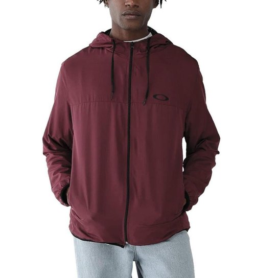 Jaqueta Corta Vento Oakley Windbreaker II Red Nig