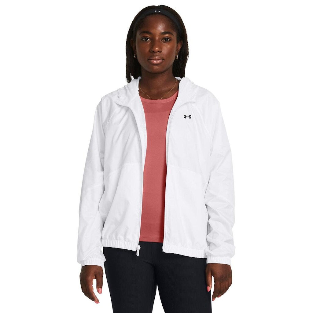 Jaqueta Corta Vento Under Armour Rival Sportwind Feminina GG Branco