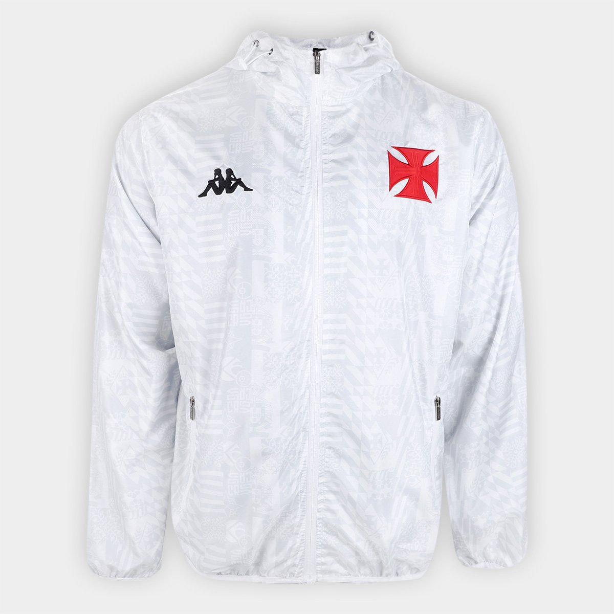 Jaqueta Corta Vento Vasco da Gama Print Kappa Masculina Menor preço em Jaqueta Corta Vento Vasco da Gama Print Kappa Masculina
