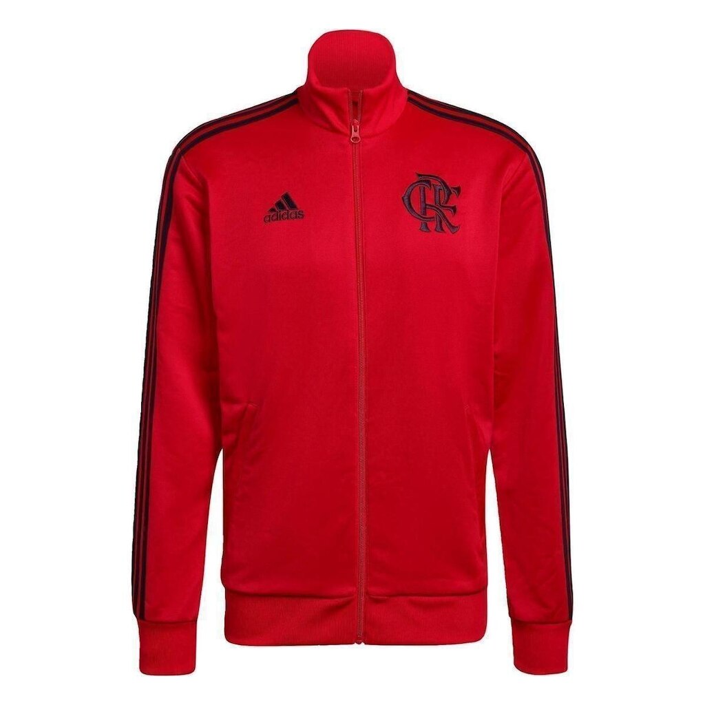 Jaqueta CR Flamengo 3-Stripes-Vermelho Adidas