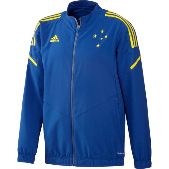 Jaqueta Cruzeiro Treino 21/22 Adidas Masculina - Azul Menor preço em Jaqueta Cruzeiro Treino 21/22 Adidas Masculina - Azul