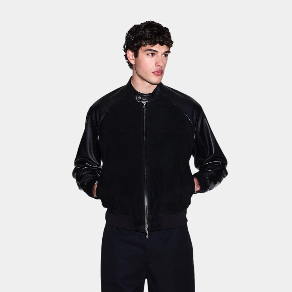 Jaqueta De Couro Armani Exchange Masculina