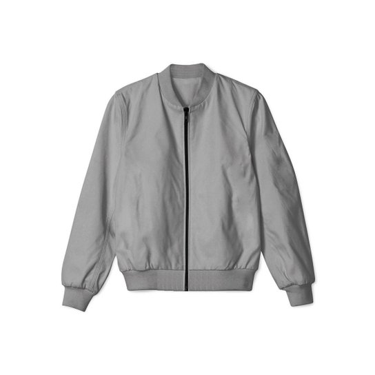 Jaqueta de Frio Silver Bomber Manga Longa Moreninha Masculina - Cinza Menor preço em Jaqueta de Frio Silver Bomber Manga Longa Moreninha Masculina - Cinza