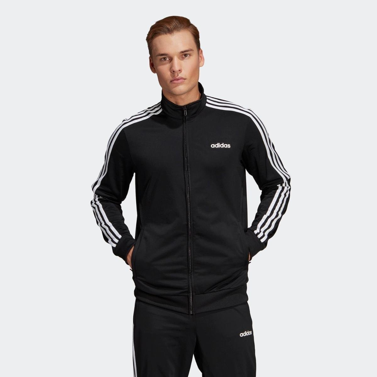 jaqueta adidas essentials 3 stripes