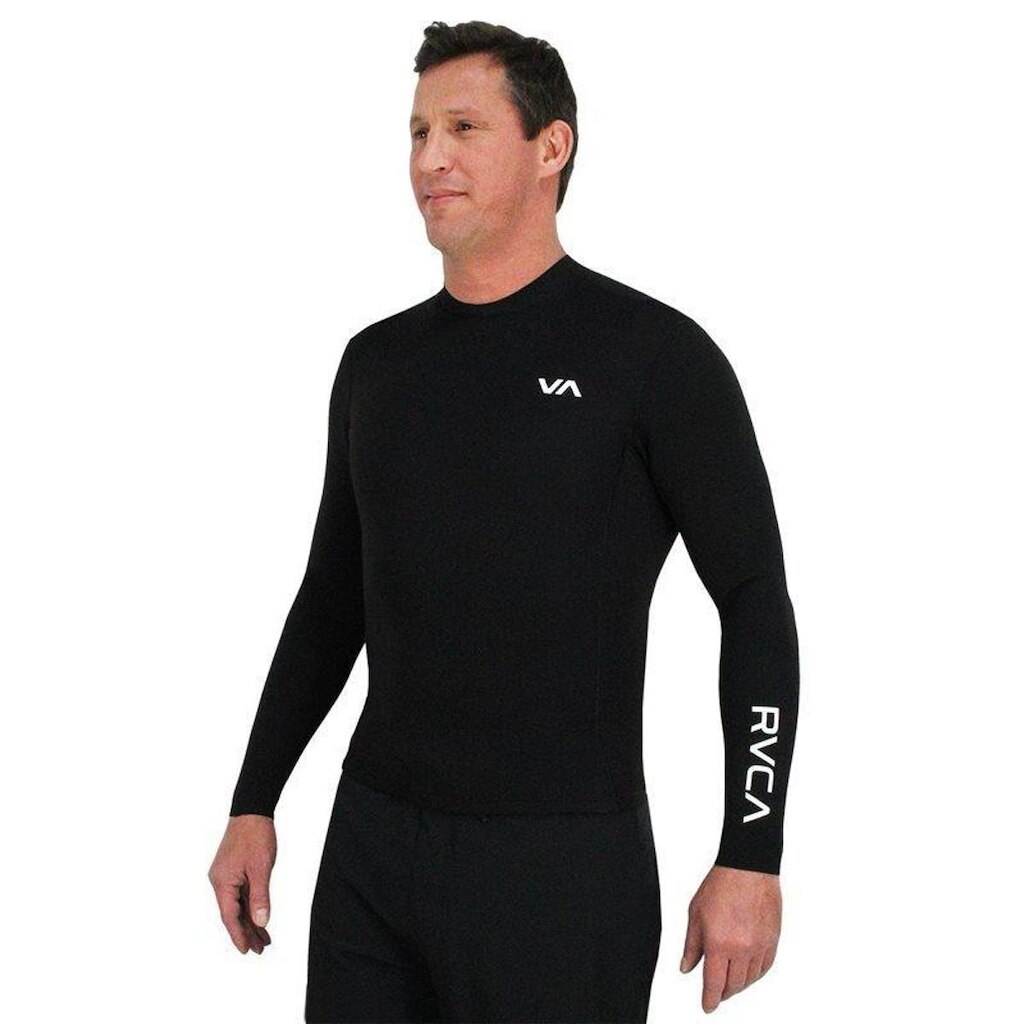 Jaqueta de Neoprene RVCA Balance 2mm Back Zip Bla