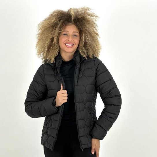 Jaqueta Forrada Capuz Jaqueta Nylon Feminina Com Capuz Jaqueta