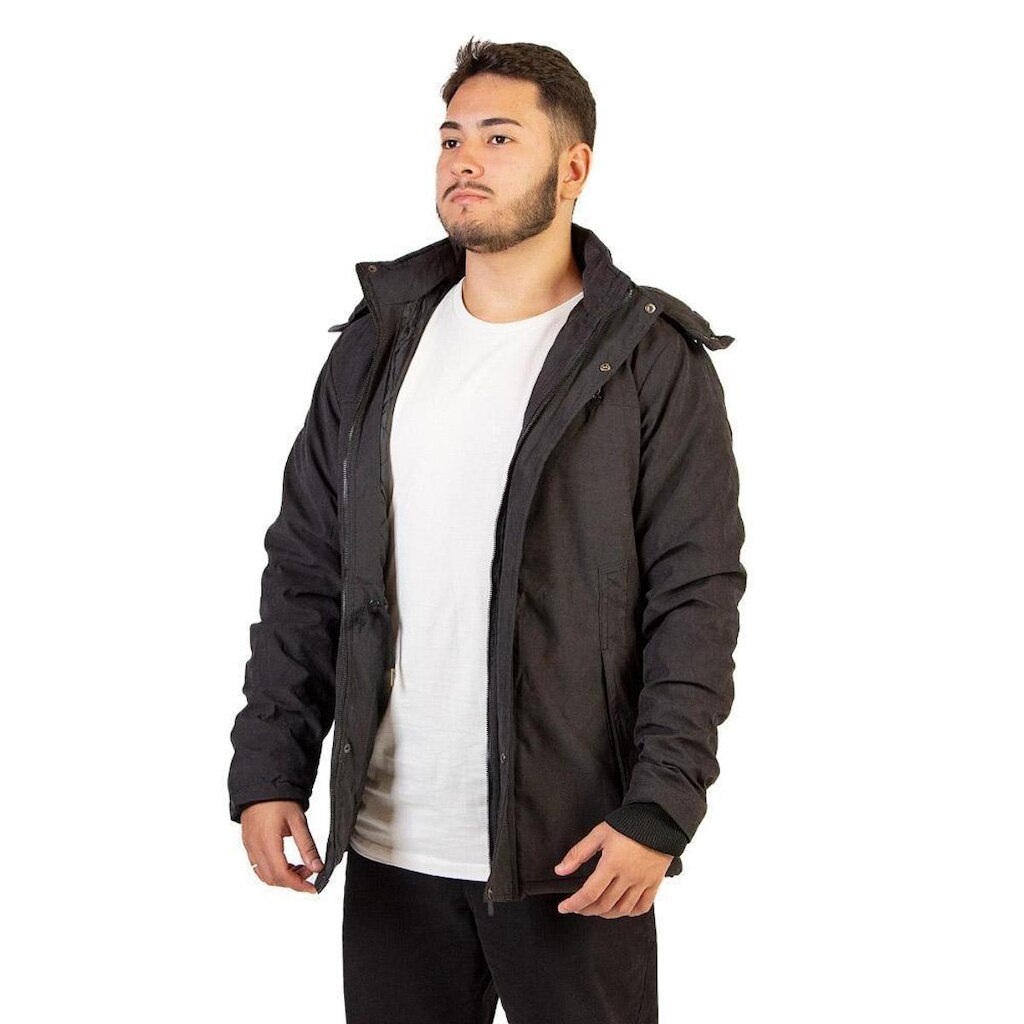 Jaqueta Dixie Masculina Parca Sarja 18010028 Preto