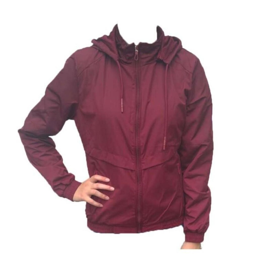 Jaqueta Dunialin Com Capuz Feminino - Bordo - G