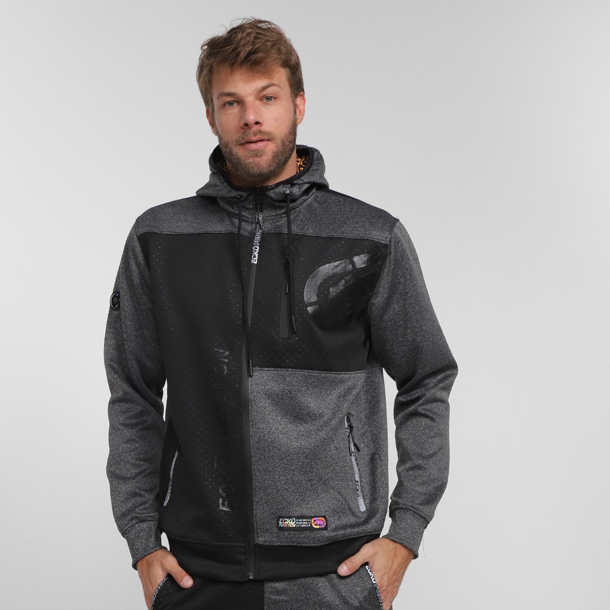 Jaqueta Ecko Estampada Com Capuz Masculina Menor preço em Jaqueta Ecko Estampada Com Capuz Masculina