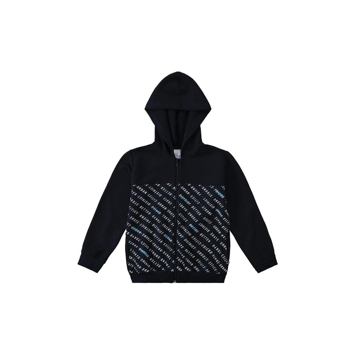 black moletom com capuz for kids