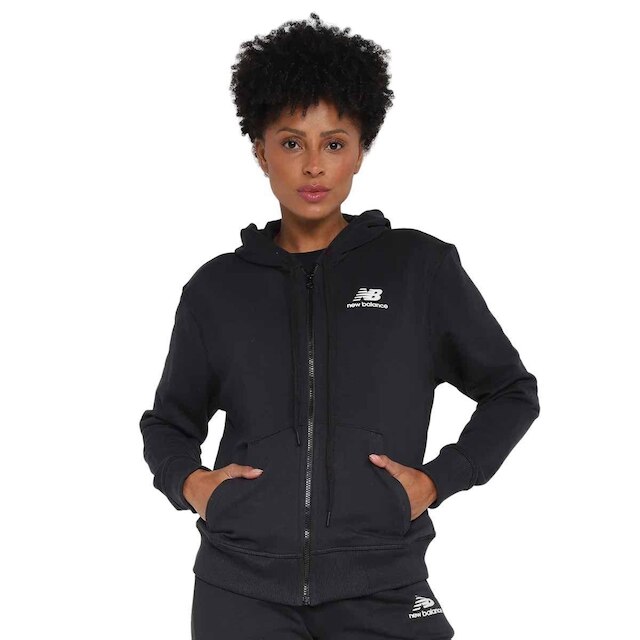 JAQUETA ESSENTIALS BASIC WJ31530B-BK - PRETO/BRANCO G