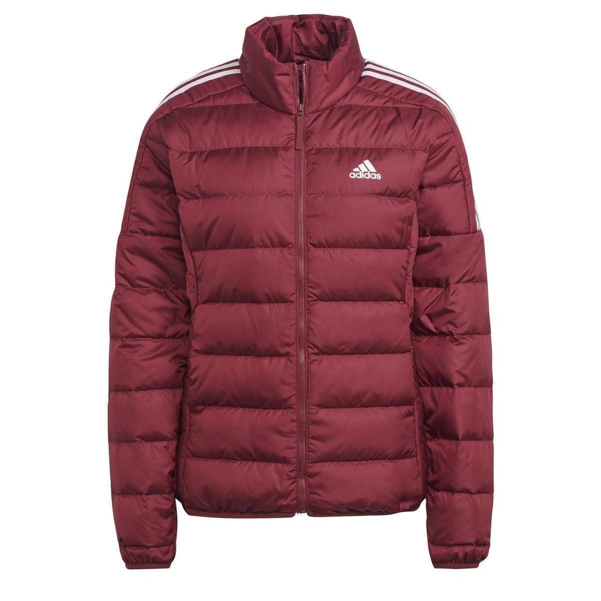 Jaqueta Essentials Down Vermelho Adidas Vinho Branco Netshoes