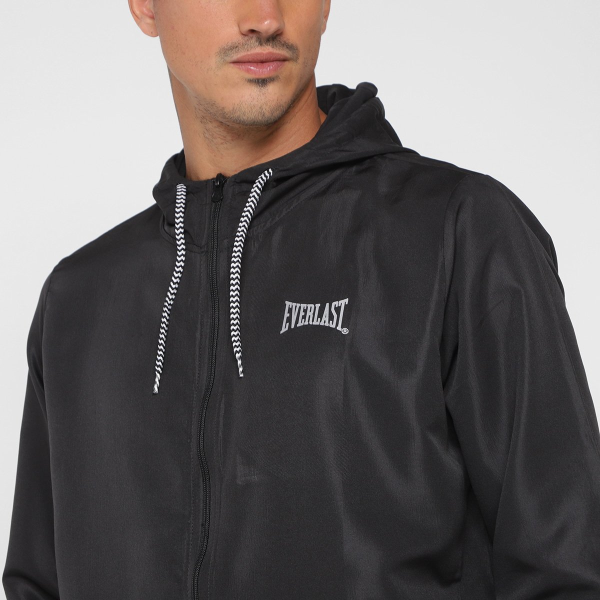 Jaqueta Everlast WindBreaker Masculina Preto Netshoes