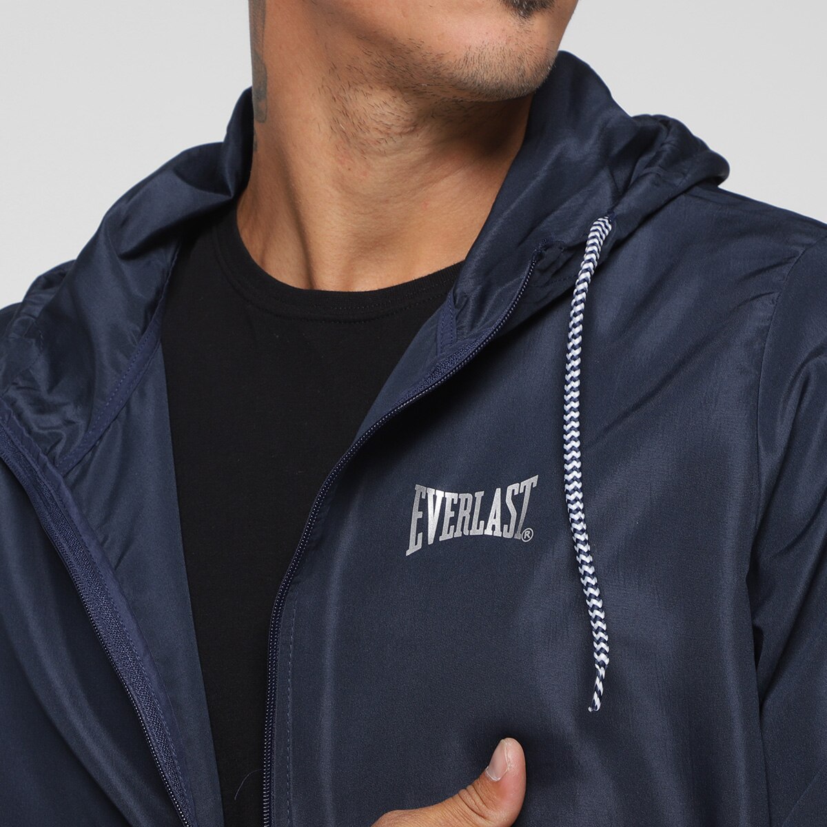 Jaqueta Everlast WindBreaker Masculina Marinho Netshoes