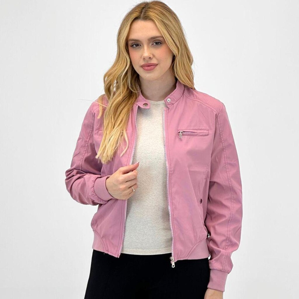 Jaqueta Facinelli Nylon com Zíper Feminina