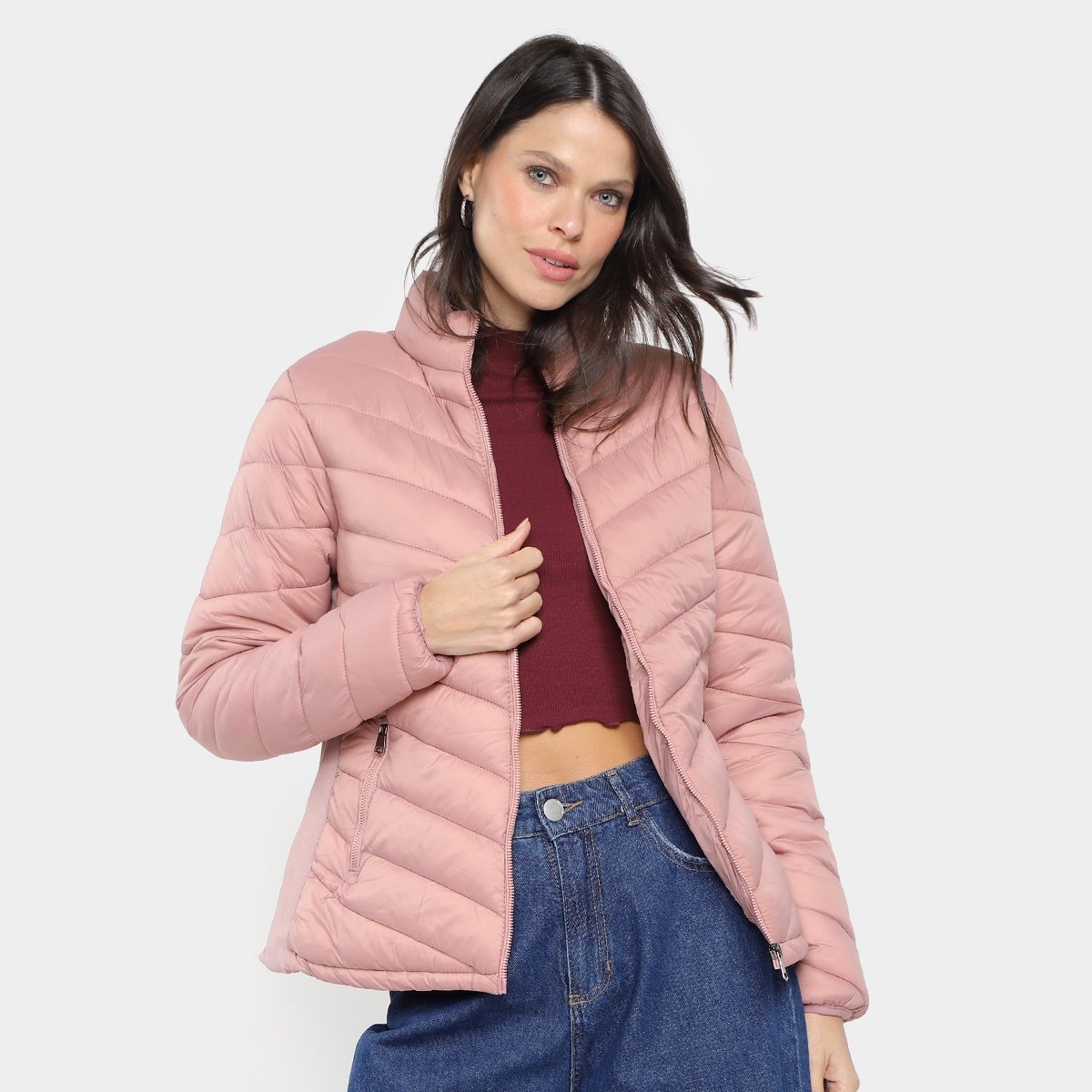 Jaqueta Facinelli Nylon Matelassê Feminina Menor preço em Jaqueta Facinelli Nylon Matelassê Feminina