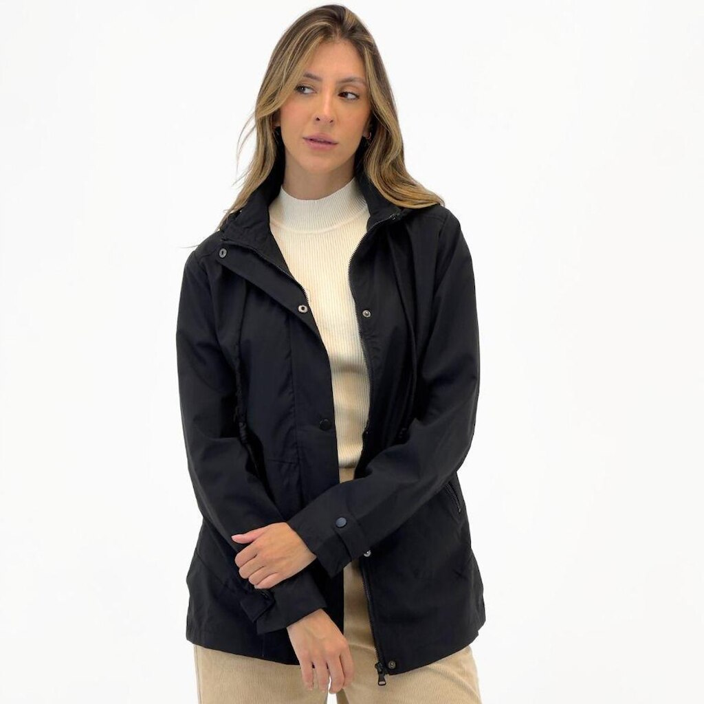 Jaqueta Facinelli Nylon Parka com Capuz Feminina