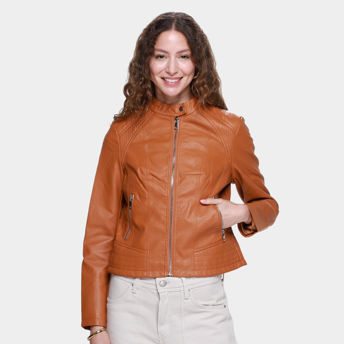 Jaqueta Facinelli PU Feminina