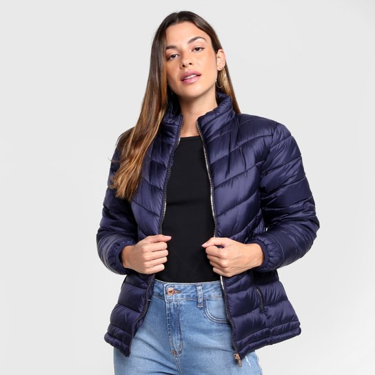 Jaqueta Facinelli Puffer Feminina - Marinho Menor preço em Jaqueta Facinelli Puffer Feminina - Marinho