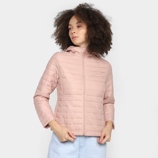 Jaqueta Facinelli Puffer Nylon Com Capuz Sem Punho Feminina - Nude Menor preço em Jaqueta Facinelli Puffer Nylon Com Capuz Sem Punho Feminina - Nude