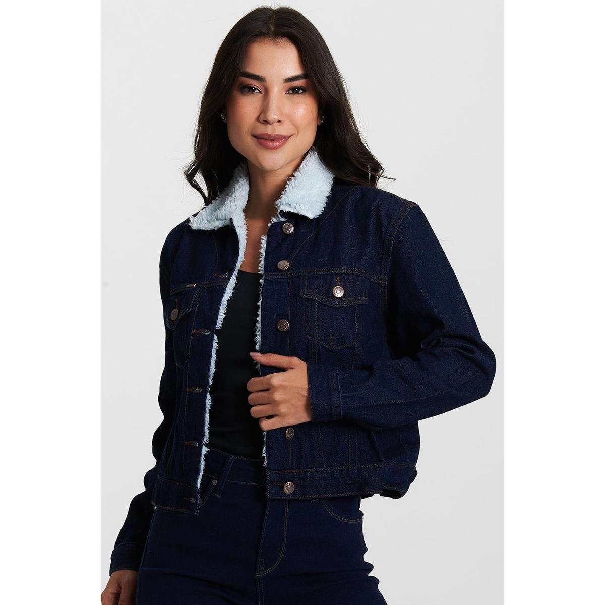 Jaqueta Jeans Polo Wear Feminina Jaqueta Feminina Algarve Polo