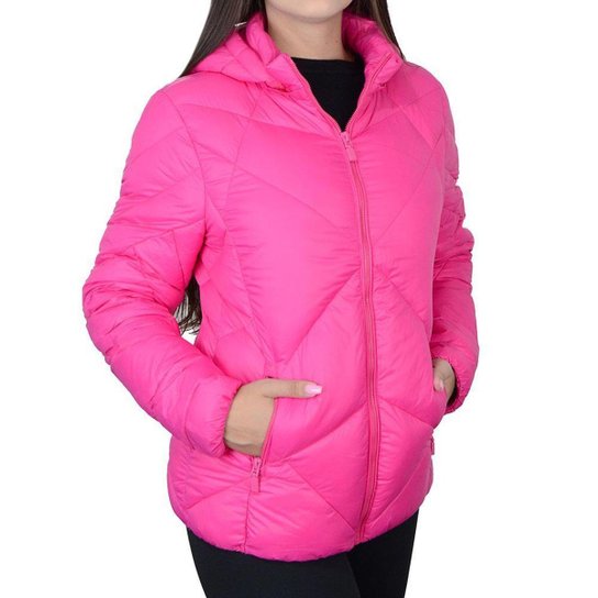 Jaqueta Feminina Alpelo Plumas Hyper Pink - 40200