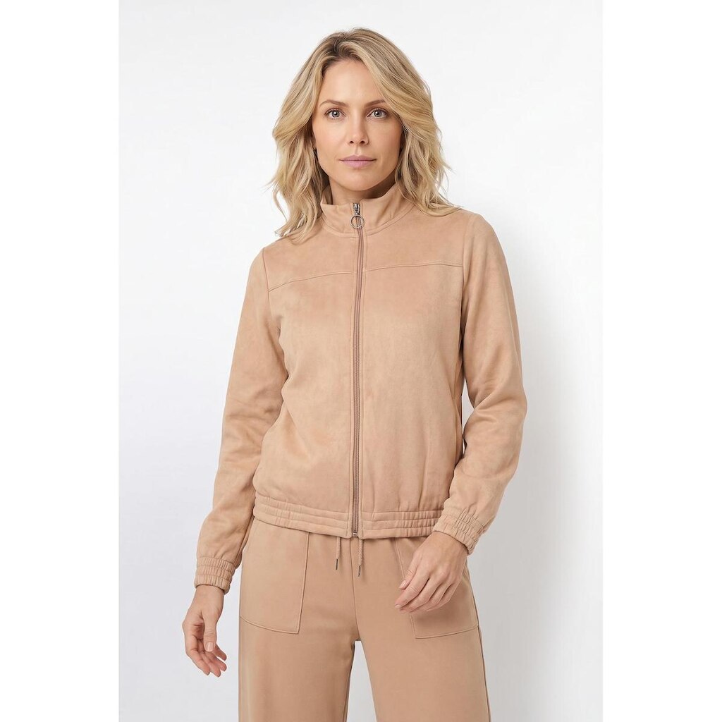 Jaqueta feminina básica moletom forrada 61379